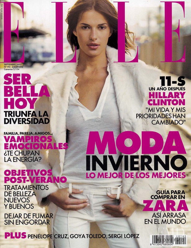 Diana Kovalchuk featured on the Elle Spain cover from September 2002