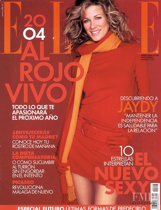 Jaydy Michel featured on the Elle Spain cover from January 2004