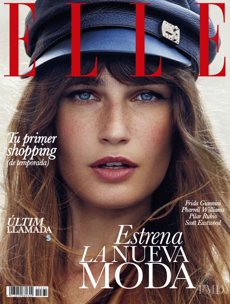 Eugenia Volodina featured on the Elle Spain cover from August 2014
