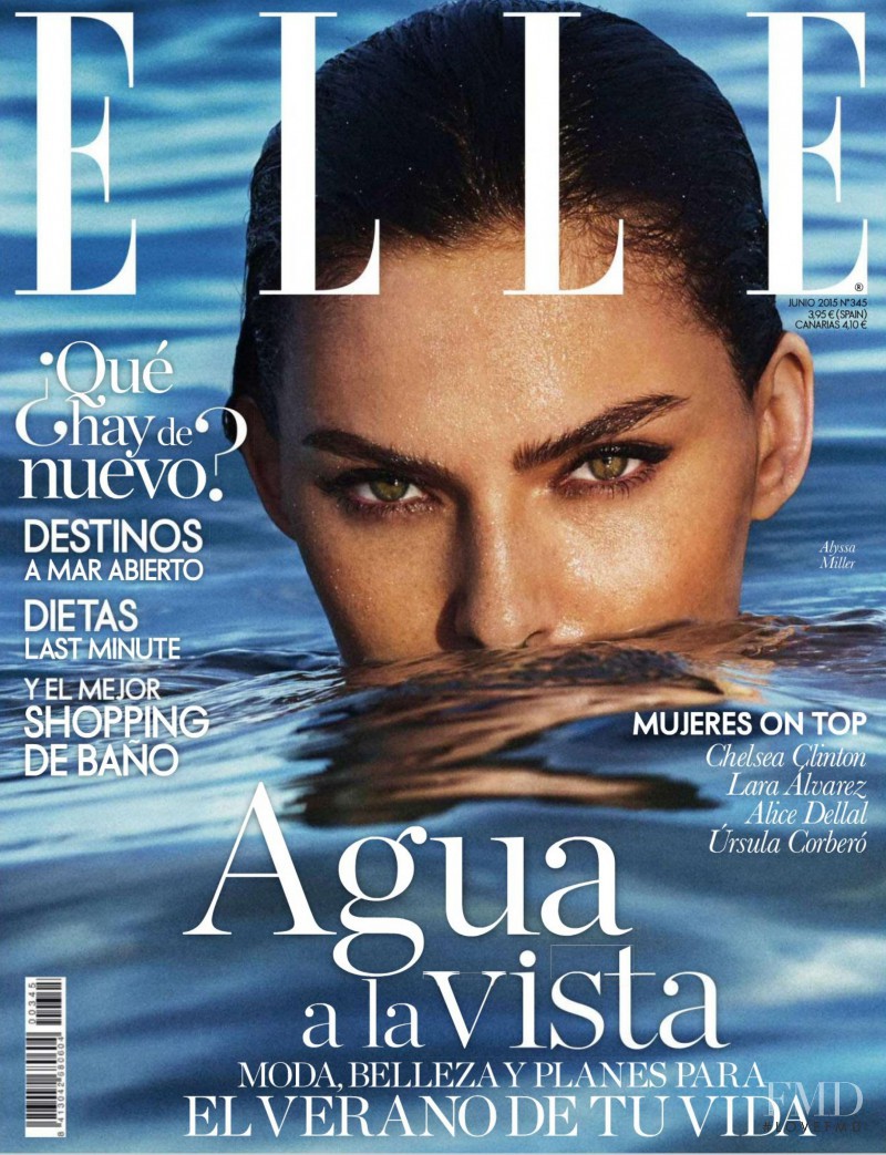 Alyssa Miller featured on the Elle Spain cover from June 2015