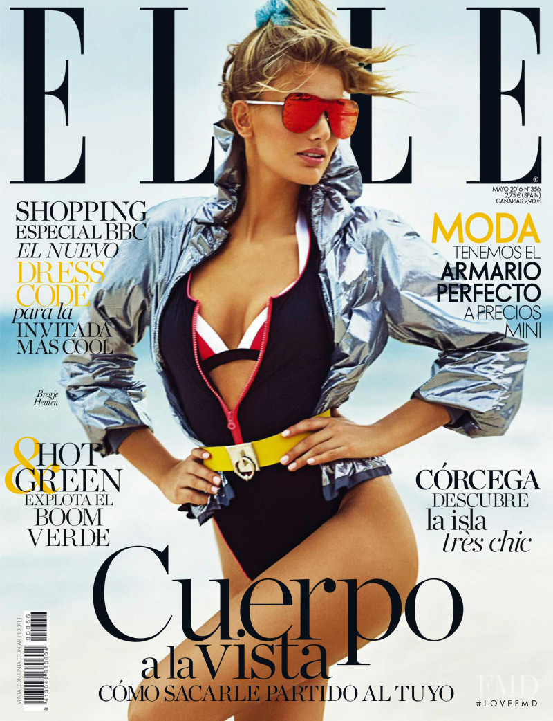 Bregje Heinen featured on the Elle Spain cover from May 2016