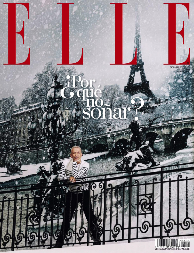 Jean Paul Gaultier featured on the Elle Spain cover from December 2017