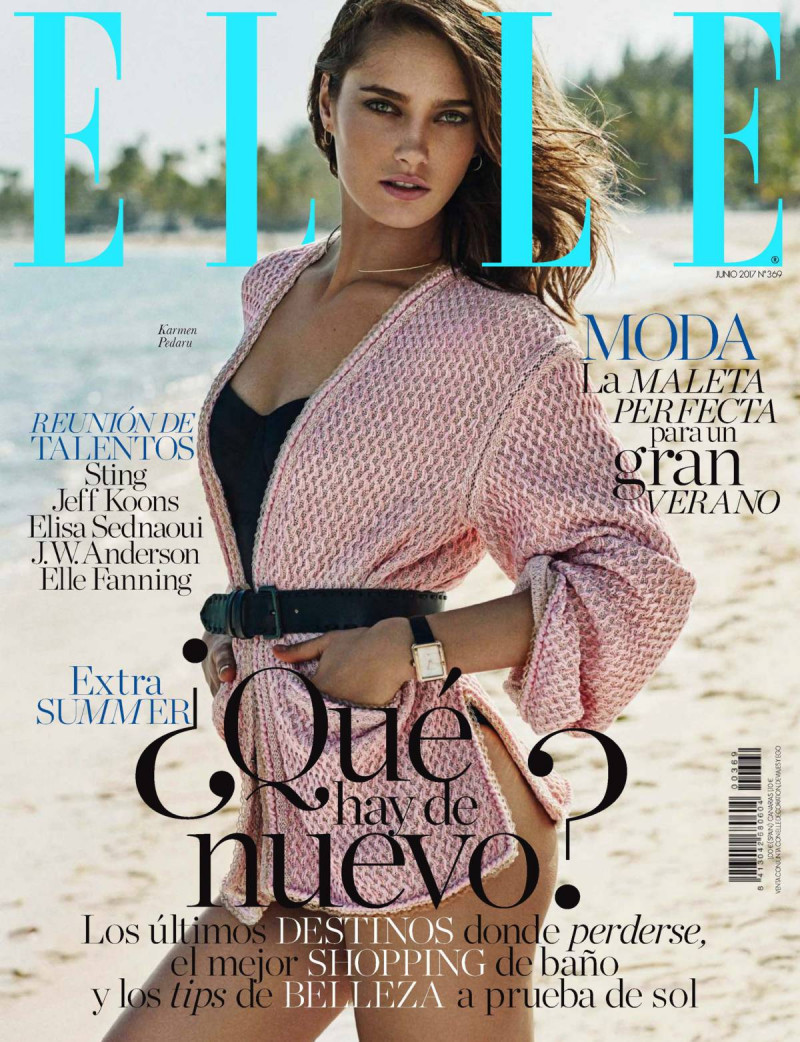 Karmen Pedaru featured on the Elle Spain cover from June 2017