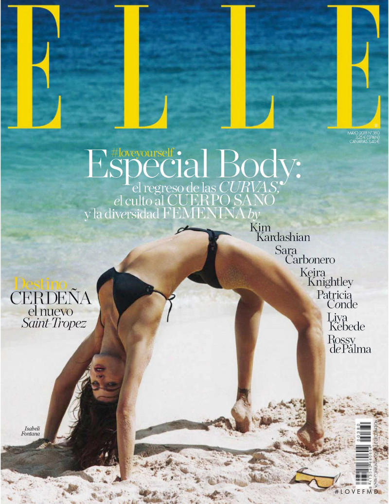 Isabeli Fontana featured on the Elle Spain cover from May 2018