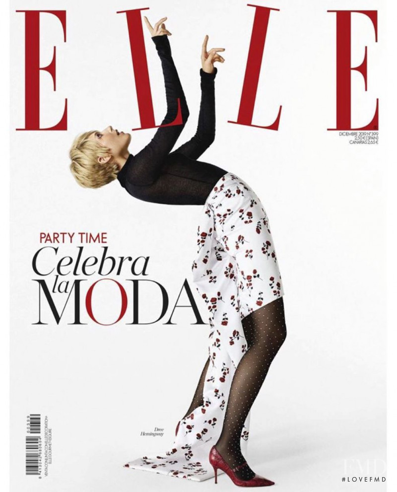 Dree Hemingway featured on the Elle Spain cover from December 2019