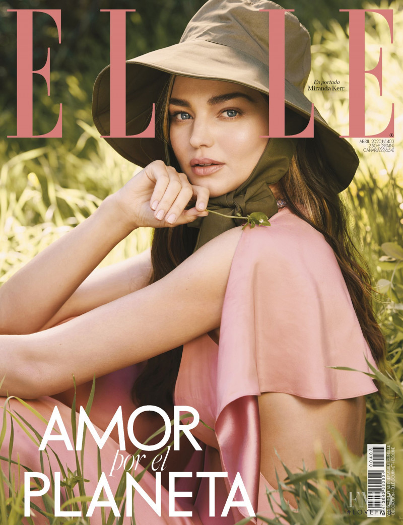 Miranda Kerr featured on the Elle Spain cover from April 2020
