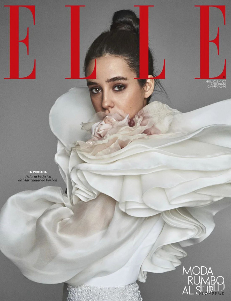 Victoria Federica featured on the Elle Spain cover from April 2022
