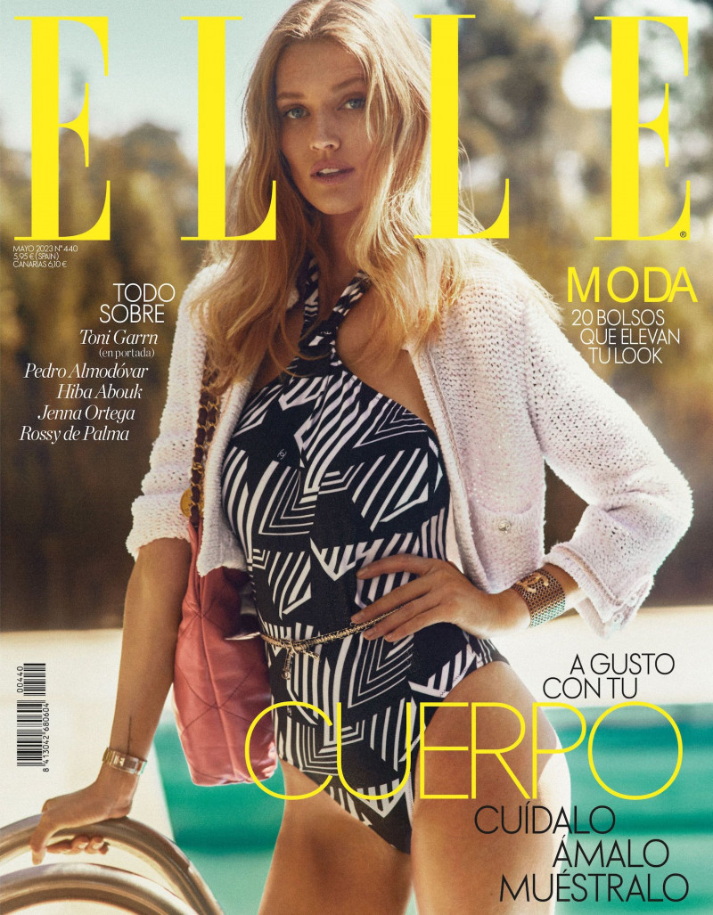 Toni Garrn featured on the Elle Spain cover from May 2023