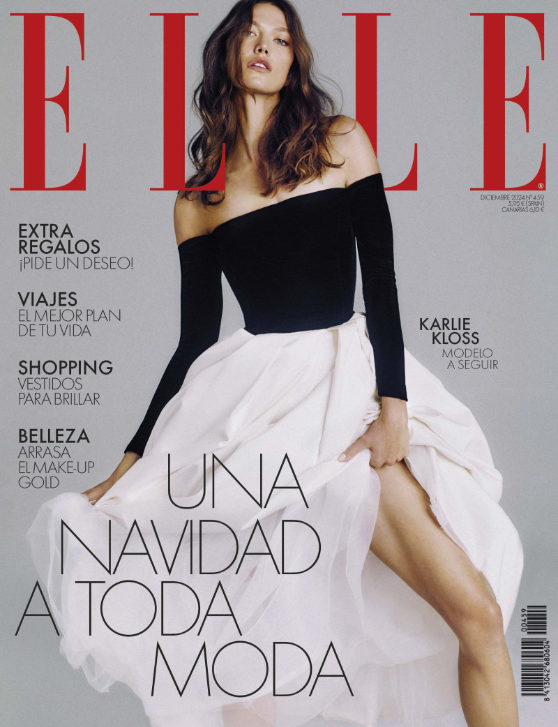Karlie Kloss featured on the Elle Spain cover from December 2024