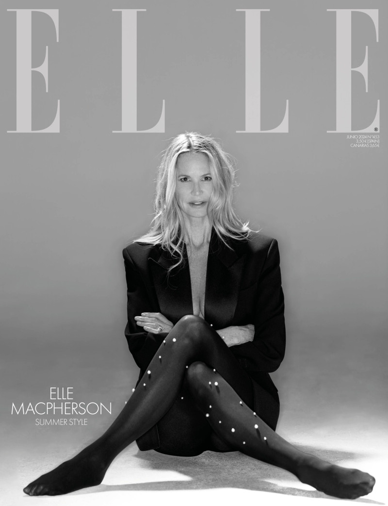 Elle Macpherson featured on the Elle Spain cover from June 2024