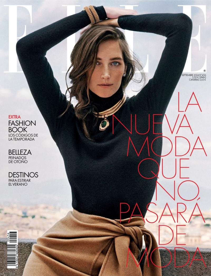 Joséphine Le Tutour featured on the Elle Spain cover from September 2024