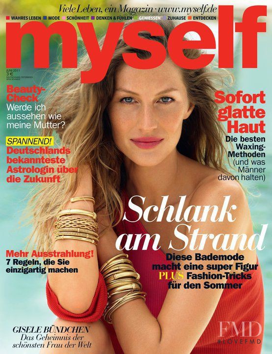 Gisele Bundchen featured on the Myself Germany cover from June 2011