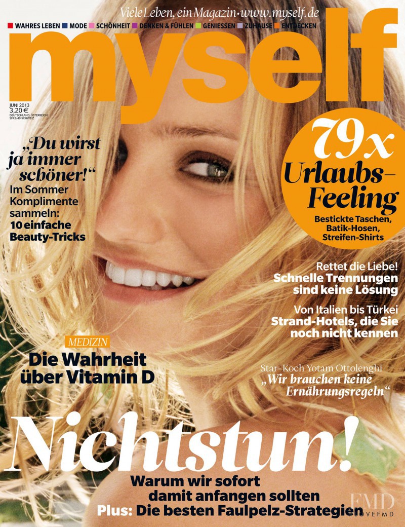 Cameron Diaz featured on the Myself Germany cover from June 2013