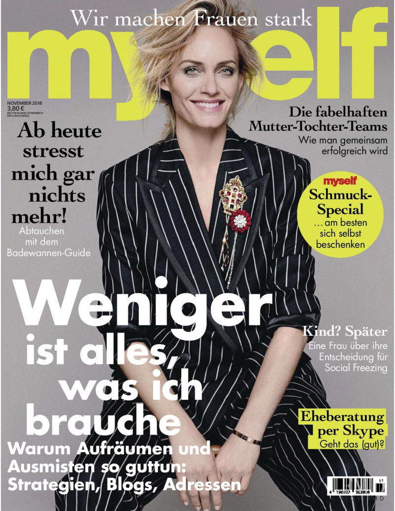 Amber Valletta featured on the Myself Germany cover from November 2018