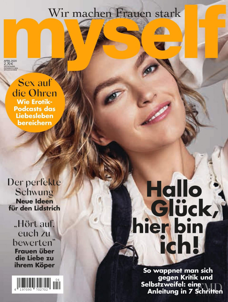 Arizona Muse featured on the Myself Germany cover from April 2020