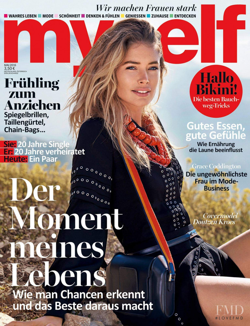 Doutzen Kroes featured on the Myself Germany cover from May 2016