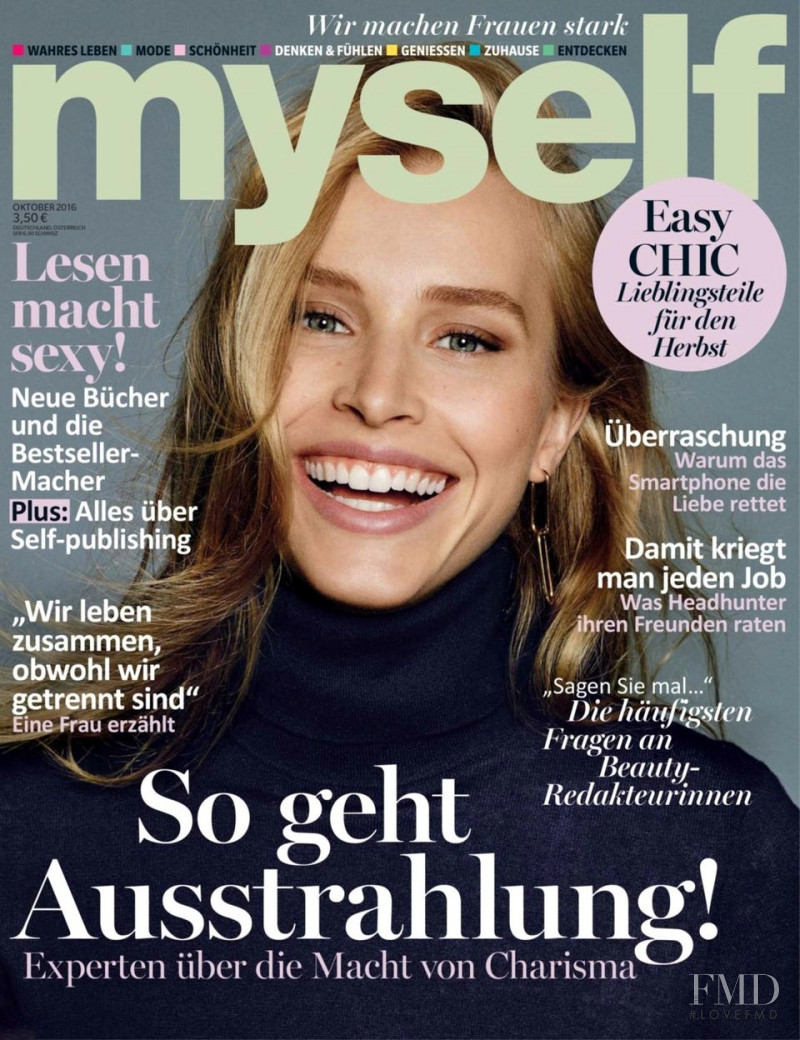 Annemara Post featured on the Myself Germany cover from October 2016