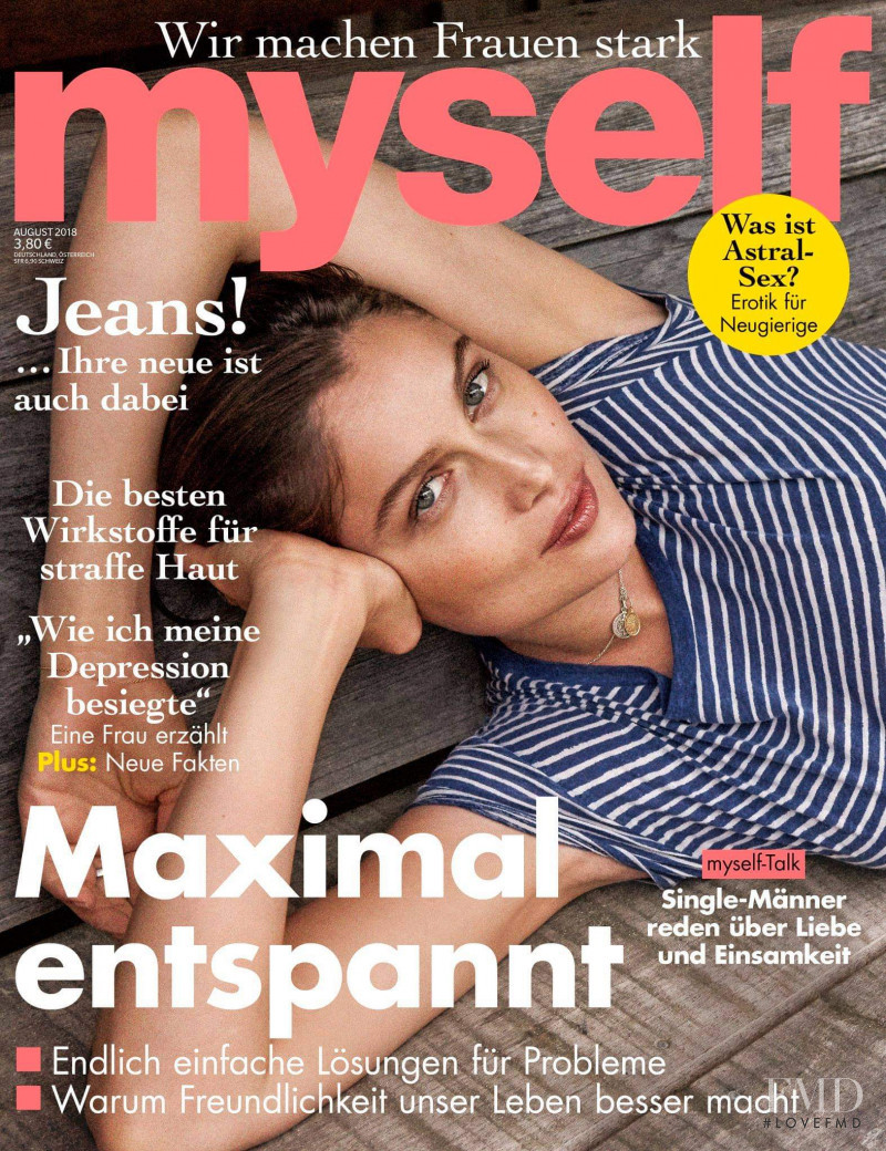Laetitia Casta featured on the Myself Germany cover from August 2018