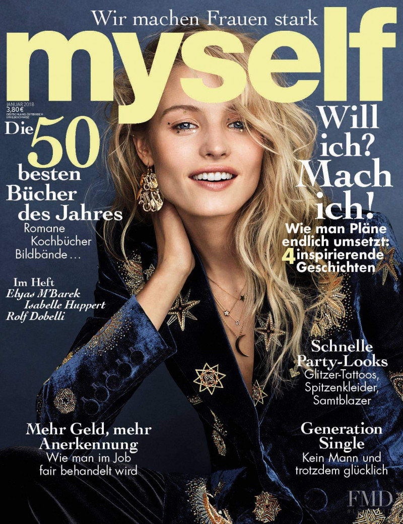 Tove Agren featured on the Myself Germany cover from January 2018
