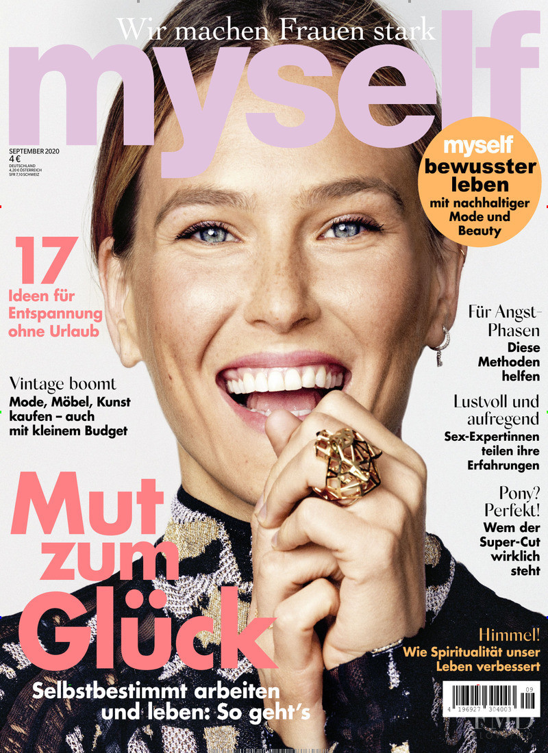 Bar Refaeli featured on the Myself Germany cover from September 2020