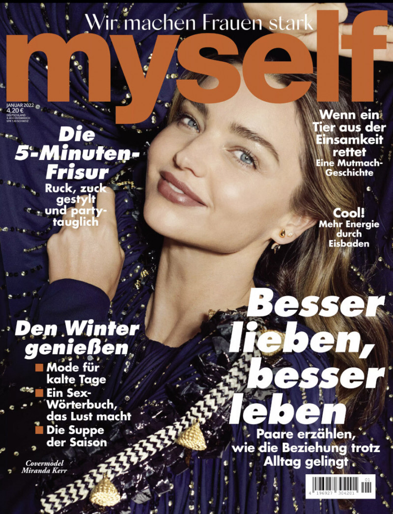 Miranda Kerr featured on the Myself Germany cover from January 2022