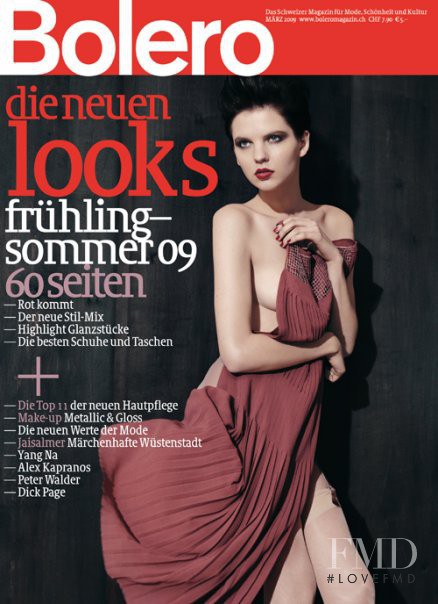 Katarzyna Dolinska featured on the Bolero Magazin cover from March 2009