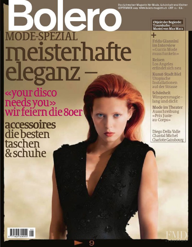  featured on the Bolero Magazin cover from September 2009