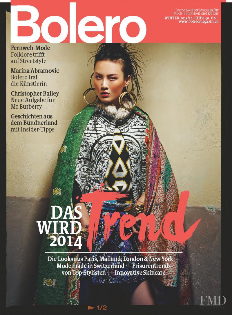  featured on the Bolero Magazin cover from January 2014