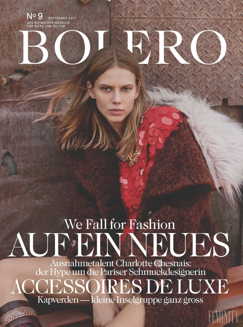 Sasha Gachulincova featured on the Bolero Magazin cover from September 2017