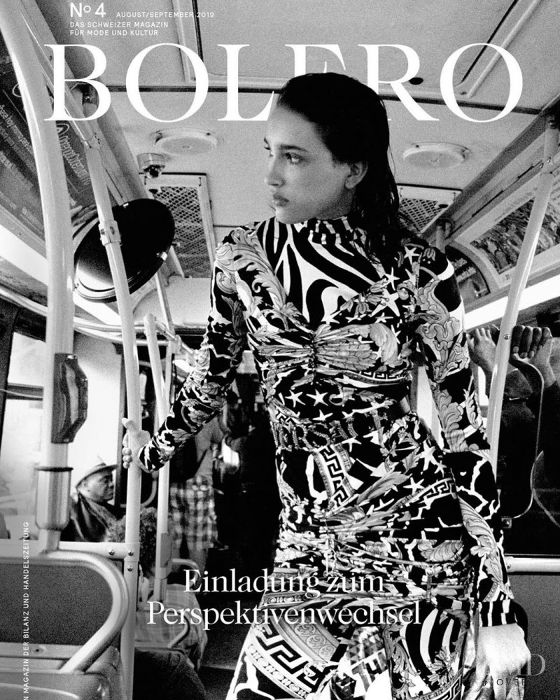Julia Cordova featured on the Bolero Magazin cover from August 2019