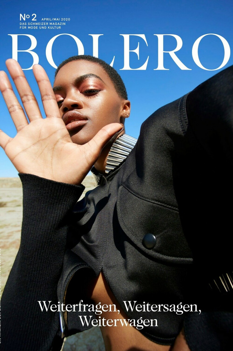 Ashley Karah featured on the Bolero Magazin cover from April 2020