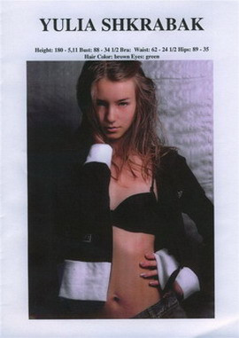 Photo of model Yulia Shkrabak - ID 253818
