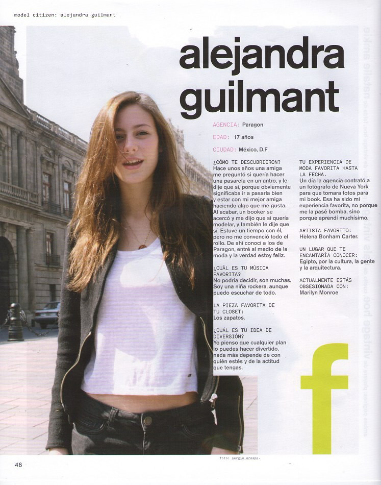 Photo of model Alejandra Guilmant - ID 349302