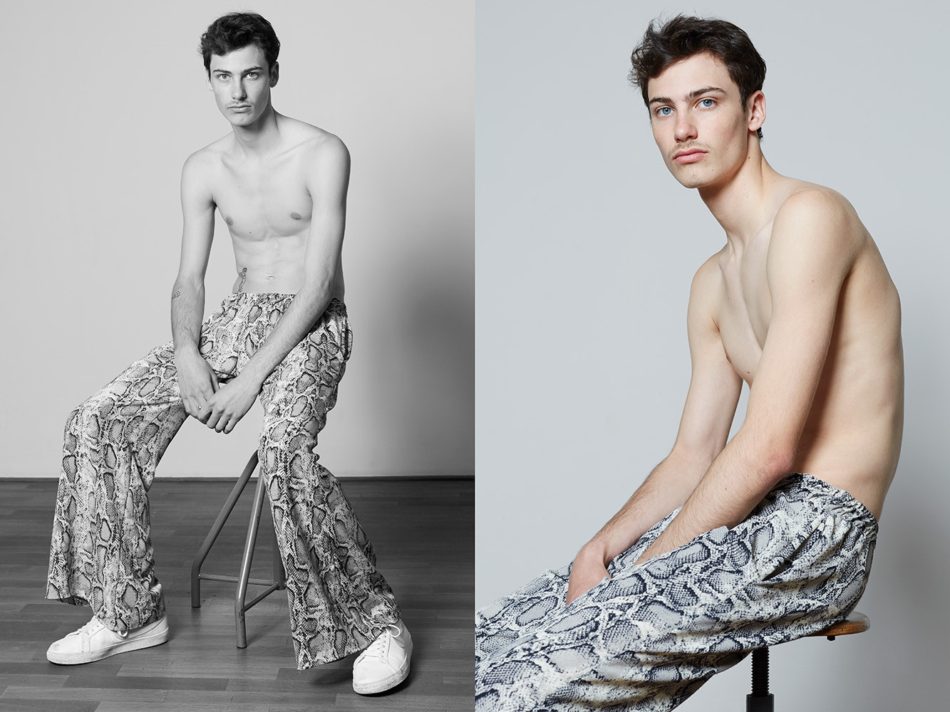 Fashion model Benjamin Migsch and their looks