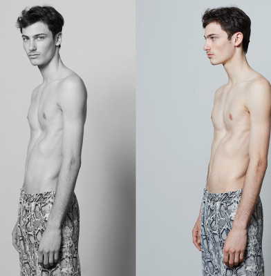 Fashion model Benjamin Migsch and their looks