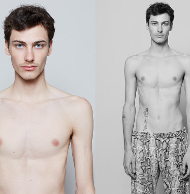 Fashion model Benjamin Migsch and their looks