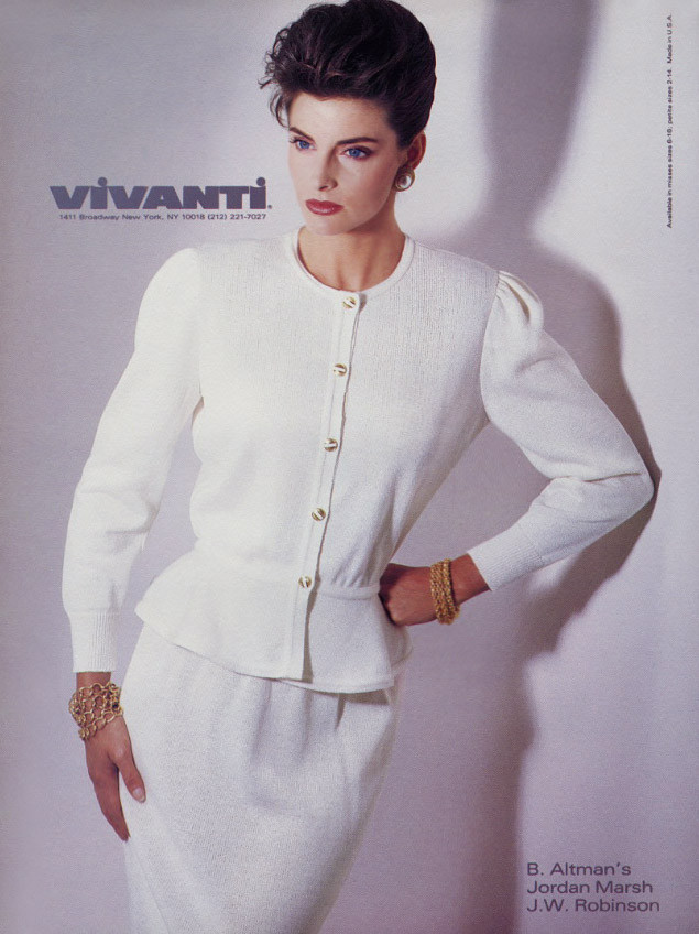 Photo of American fashion model Joan Severance. 
