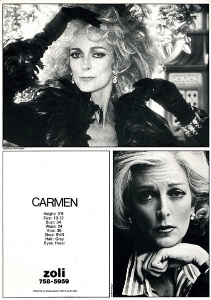 Photo of model Carmen Dell\'Orefice - ID 187805