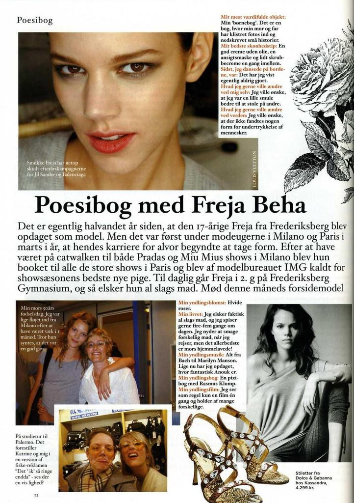 Photo of model Freja Beha Erichsen - ID 92822