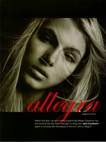 Photo of model Allegra Carpenter - ID 52203