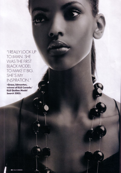 Fashion model Grace Mahary and their looks