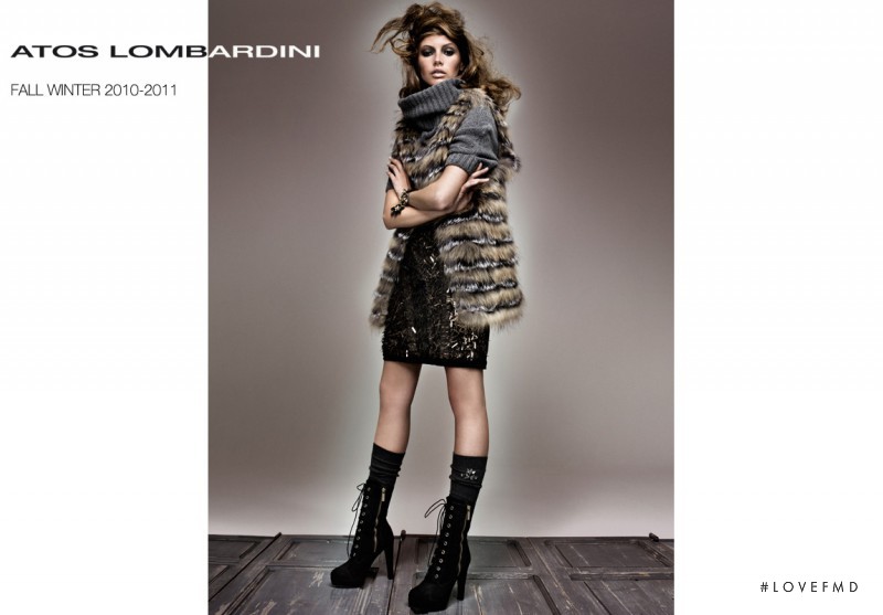 Mona Johannesson featured in  the Atos Lombardini advertisement for Autumn/Winter 2010