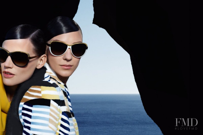 Kati Nescher featured in  the Fendi advertisement for Spring/Summer 2013