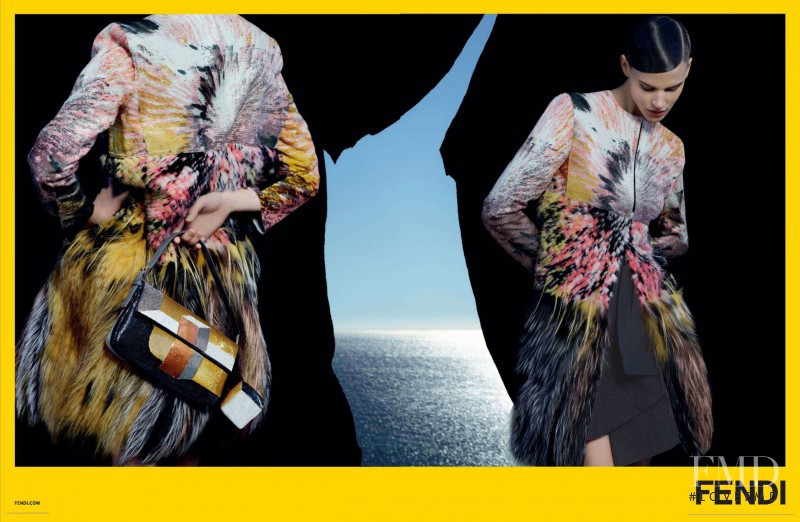 Saskia de Brauw featured in  the Fendi advertisement for Spring/Summer 2013