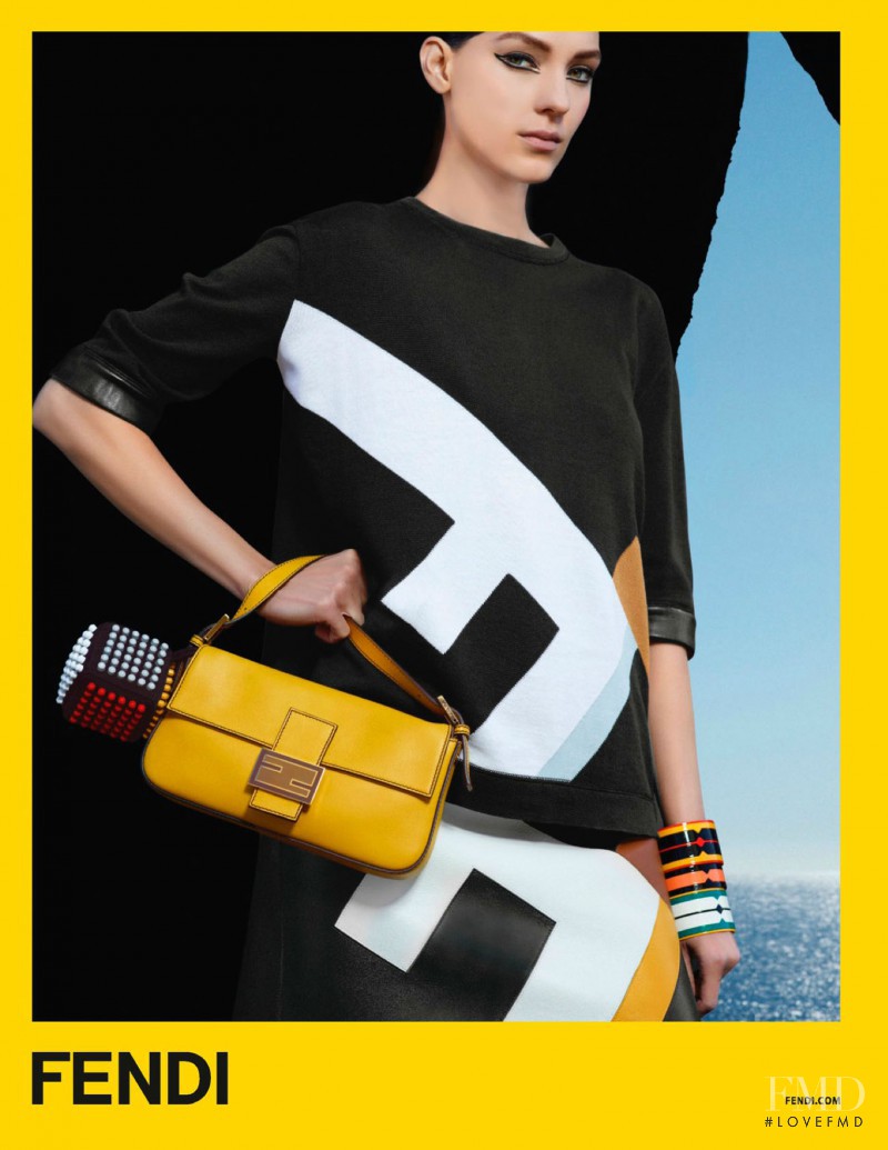 Kati Nescher featured in  the Fendi advertisement for Spring/Summer 2013