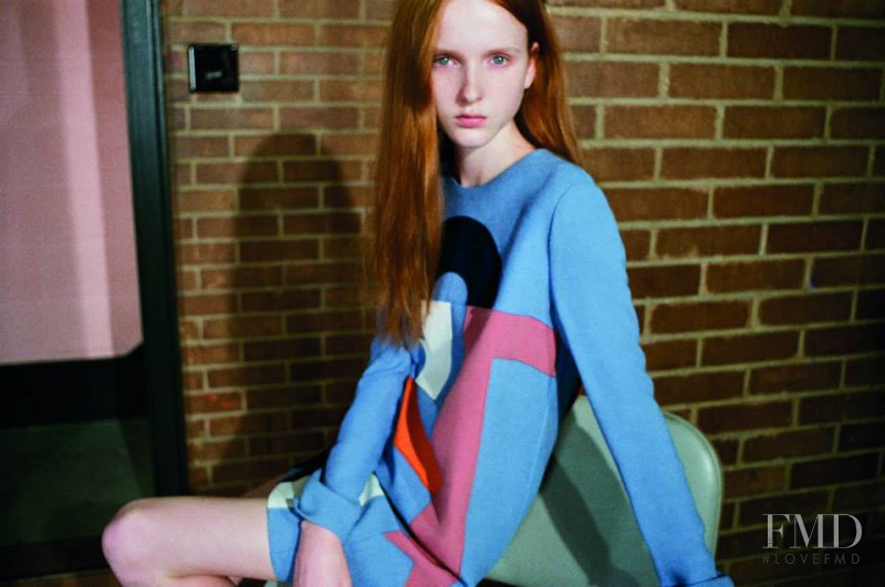 Madison Stubbington featured in  the Victoria by Victoria Beckham lookbook for Spring/Summer 2015