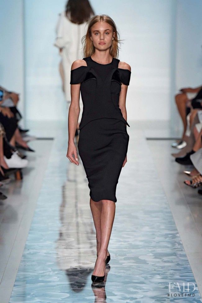 Brooke Perry featured in  the Toni Maticevski fashion show for Spring/Summer 2014
