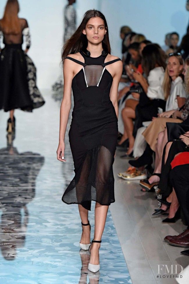 Charlee Fraser featured in  the Toni Maticevski fashion show for Spring/Summer 2014