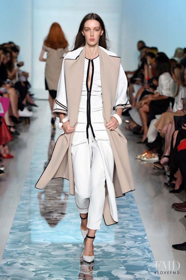 Kaila Hart featured in  the Toni Maticevski fashion show for Spring/Summer 2014