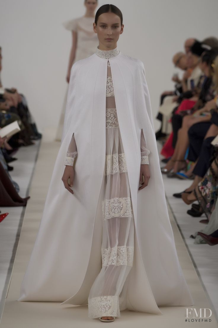 Julia Bergshoeff featured in  the Valentino Couture fashion show for Autumn/Winter 2014